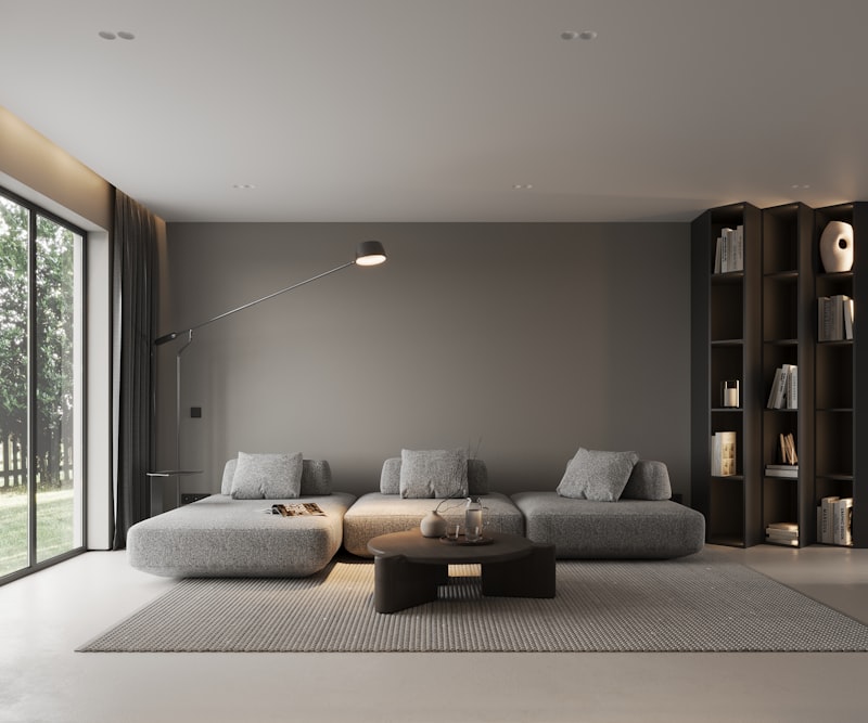 Sala de estar residencial após projeto e execução